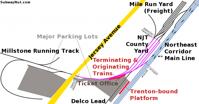 Jersey Avenue Map